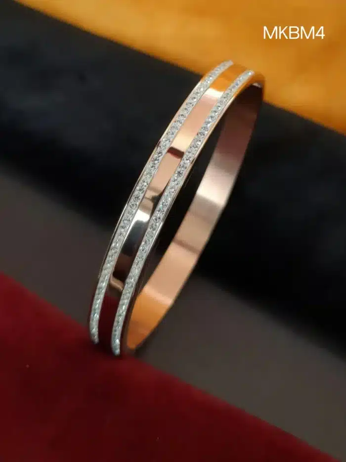 Kada Bracelet for Men | Stylish Gold-Plated Kada Bracelet for Men