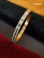 Gold Kada for Men | Elegant Gold-Plated Kada Bracelet for Men